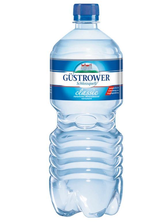 Güstrower Mineralwasser Classic 1l  PET (inkl. 0,25€ Pfand)